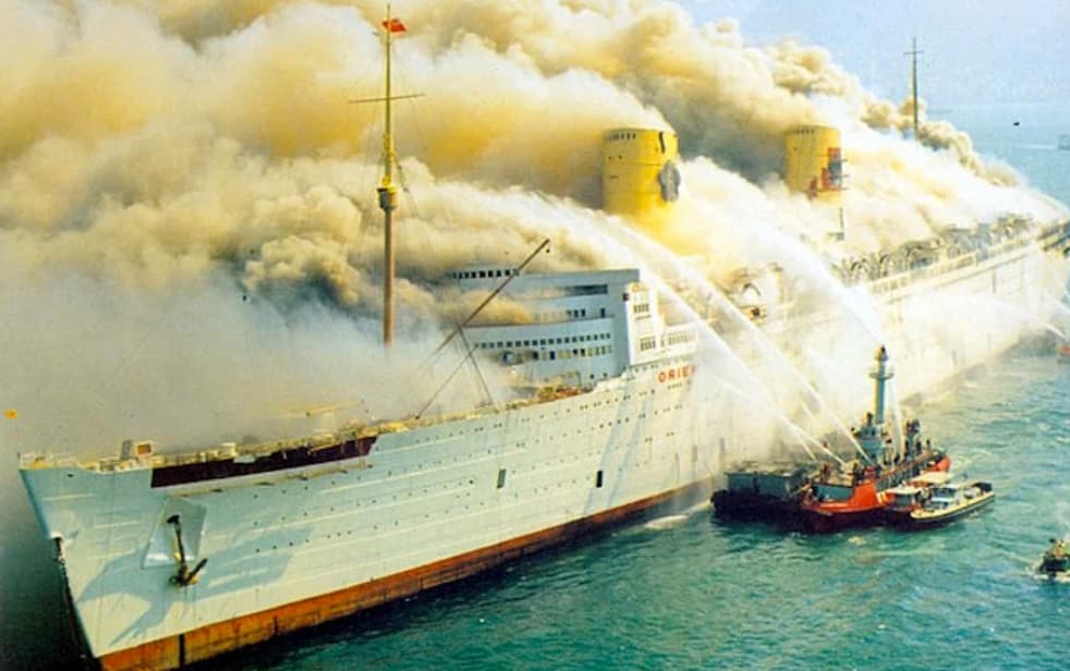 fire rms queen elizabeth